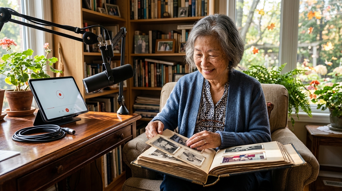 Reverse Mortgage for Aging Parent's Digital Legacy Creation: Podcasts, Memoirs, and Family Archives