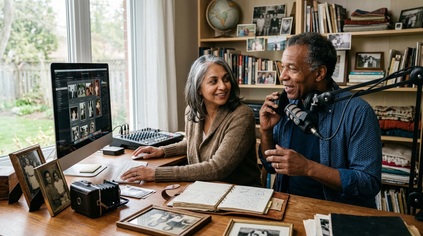 Reverse Mortgage for Aging Parent's Digital Legacy Creation: Podcasts, Memoirs, and Family Archives
