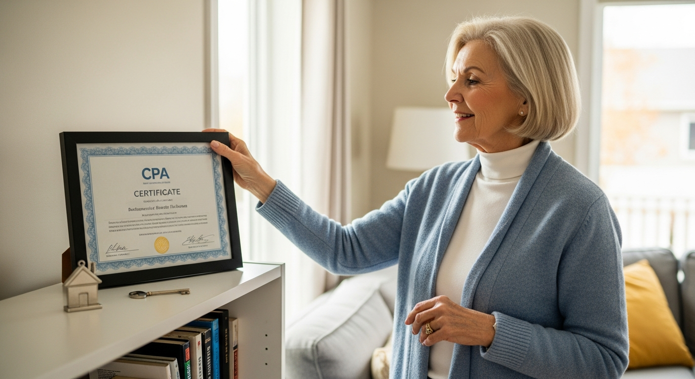 Reverse Mortgage for Adult Child's Professional Board Certification: CPA, CFA, CFP