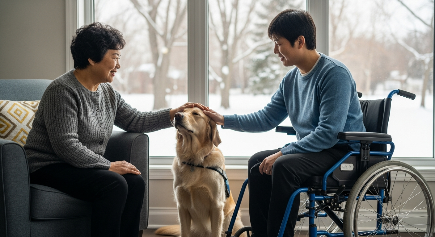 Reverse Mortgage for Adult Child's Service Dog: Training and Accessibility Costs