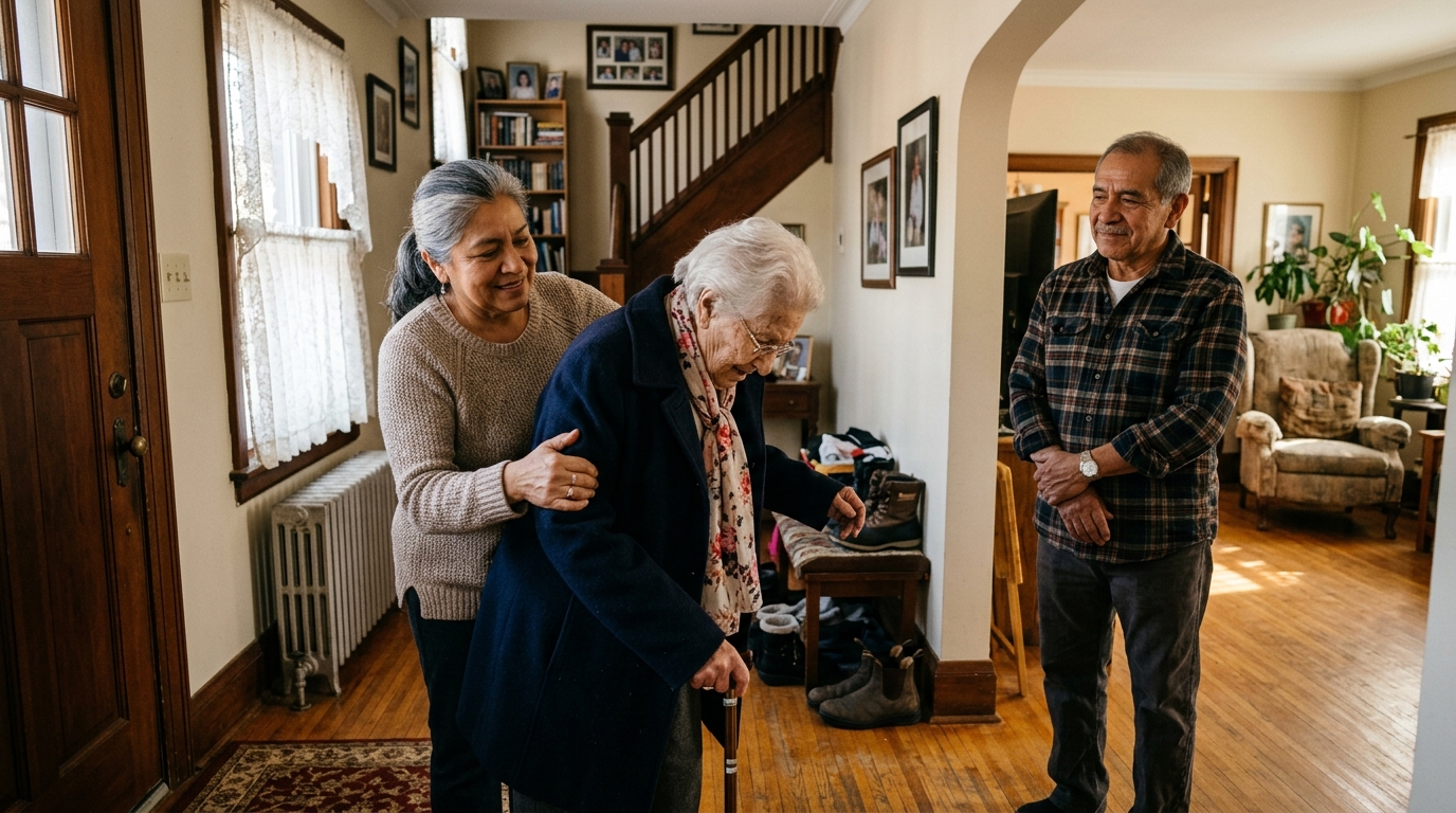 Reverse Mortgage for Aging Parent Working as Paid Caregiver in Retirement