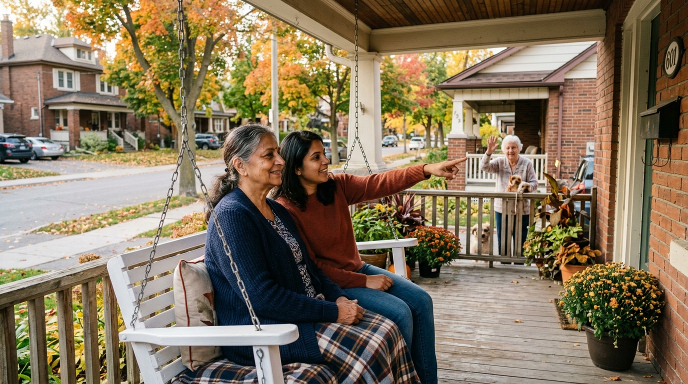 Reverse Mortgage When Aging Parent and Adult Child Both Relocate to Smaller Ontario Town