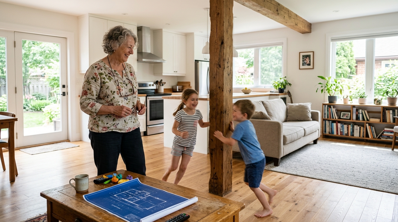 Reverse Mortgage for Converting Your Home to Multi-Grandchild Housing