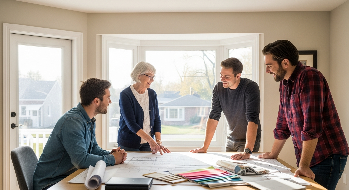 Reverse Mortgage to Create Shared Family Business Workspace for Adult Children