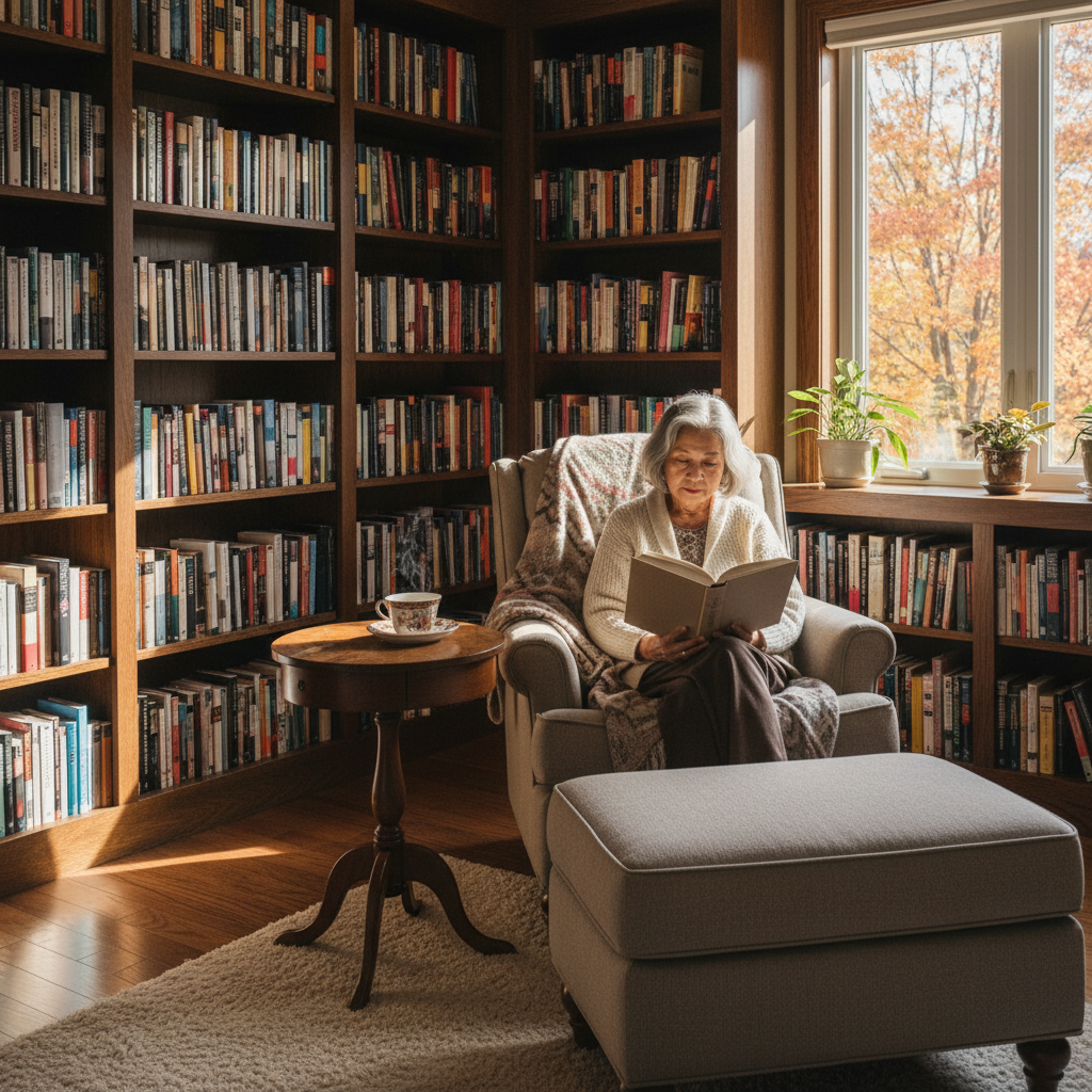Reverse Mortgage for Home Library and Reading Retreat Space
