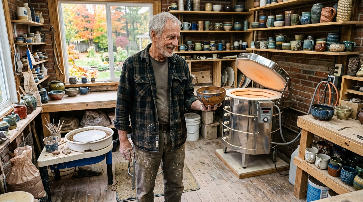 Reverse Mortgage for Aging Parent's Home-Based Pottery and Ceramic Art Studio Business