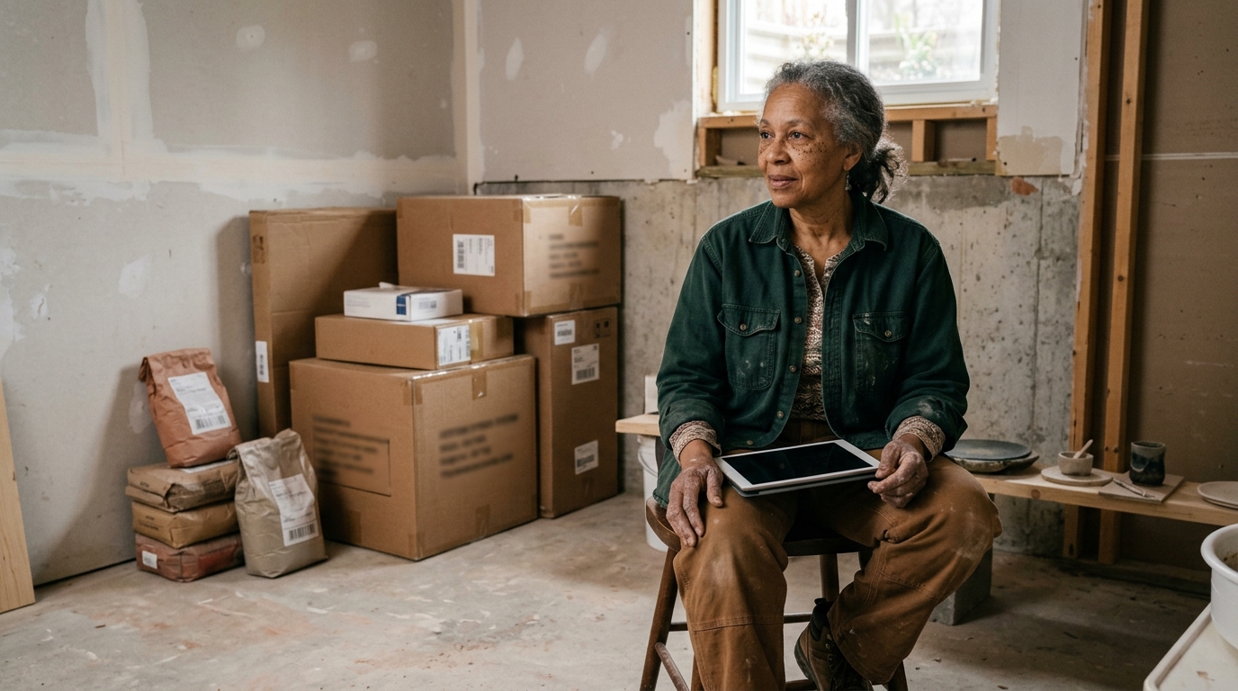 Reverse Mortgage for Aging Parent's Home-Based Pottery and Ceramic Art Studio Business