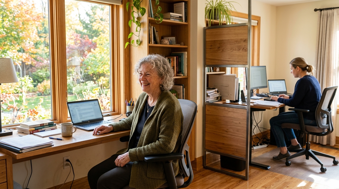 Reverse Mortgage for Shared Home Office: Adult Child Remote Work + Aging Parent Under One Roof