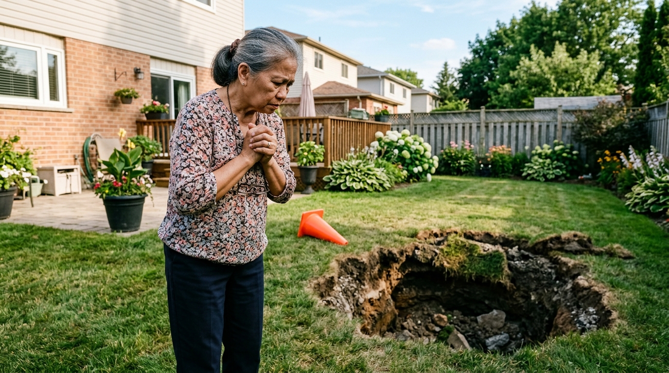 Reverse Mortgage When Aging Parent's Home Develops Subsurface Issues Like Sinkholes or Soil Failure